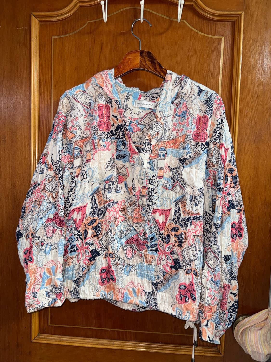 보헤미안 에스닉 후드 상의 상품이미지3