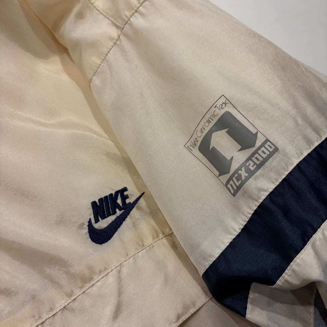 [L] 88s 나이키 빈티지 나일론 아이보리 바람막이 점퍼 D54 상품이미지6