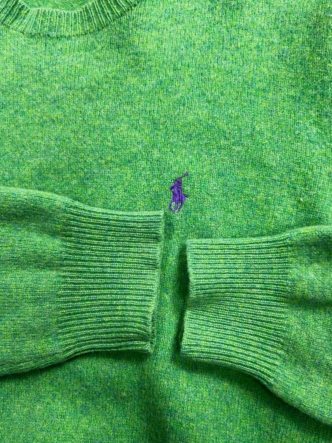 폴로 랄프로렌 퍼플포니 그린 울 니트 XL 상품이미지7