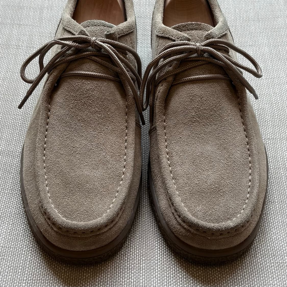 [8.5D] USA EASTLAND 카키 스웨이드 모카신 상품이미지3