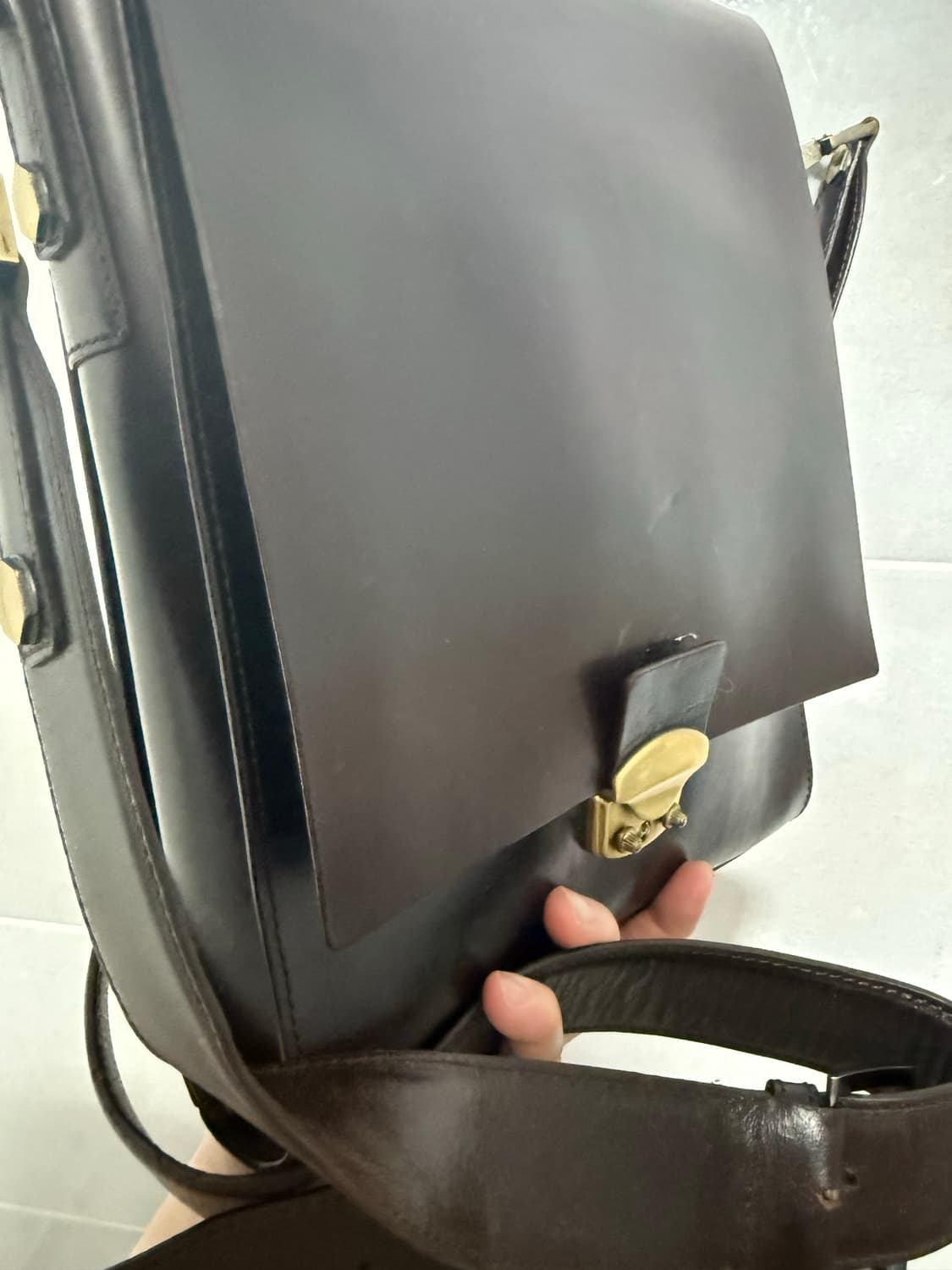 남자통가죽메신저가방 상품이미지1