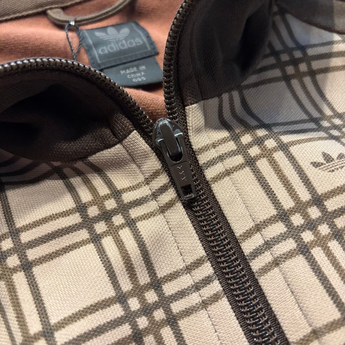 [95] 07s 아디다스 대장급 체크 패턴 브라운 트랙 져지 D508 상품이미지6