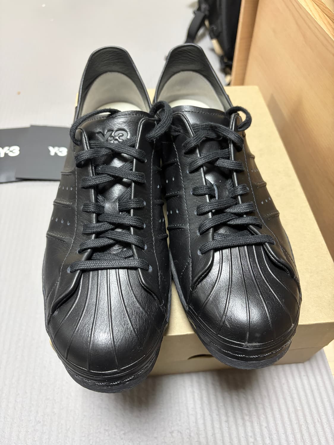 Y-3 슈퍼스타 트리플블랙 275사이즈 (IE3237) 상품이미지2