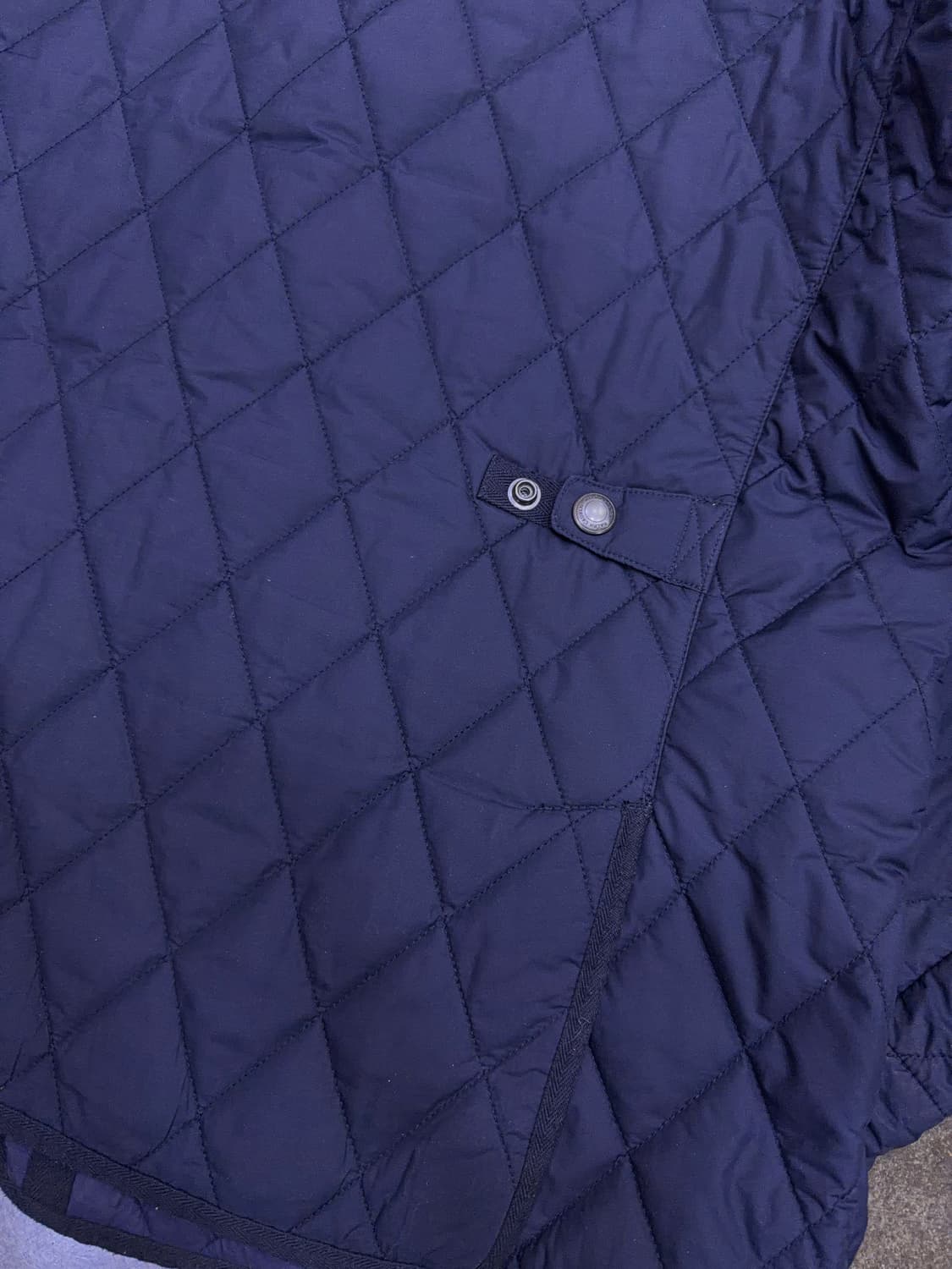 폴로 랄프로렌 코듀로이 카라넥 퀼팅자켓 네이비 L 상품이미지8