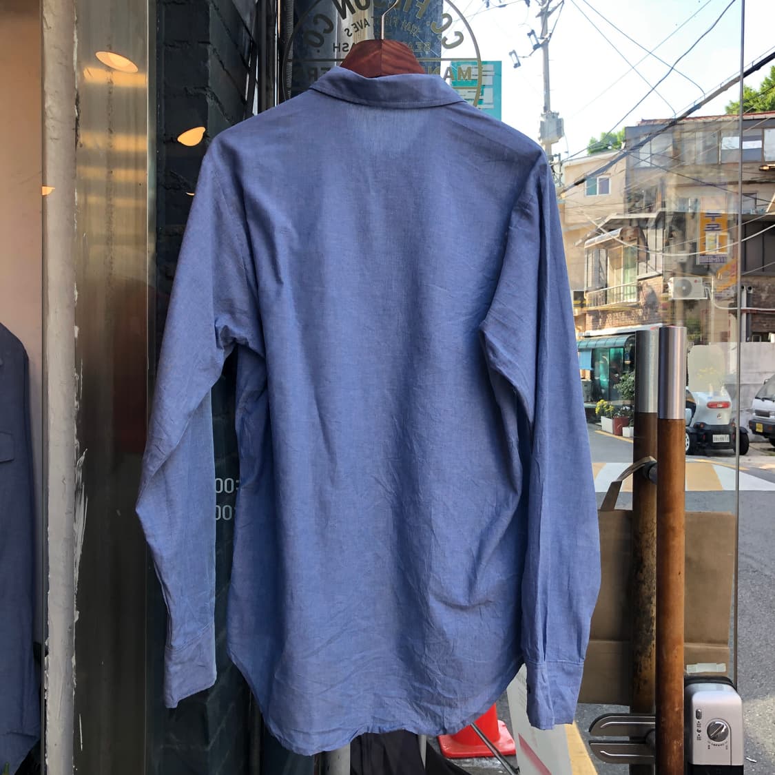 90s USN Chambray Shirt-M 상품이미지6
