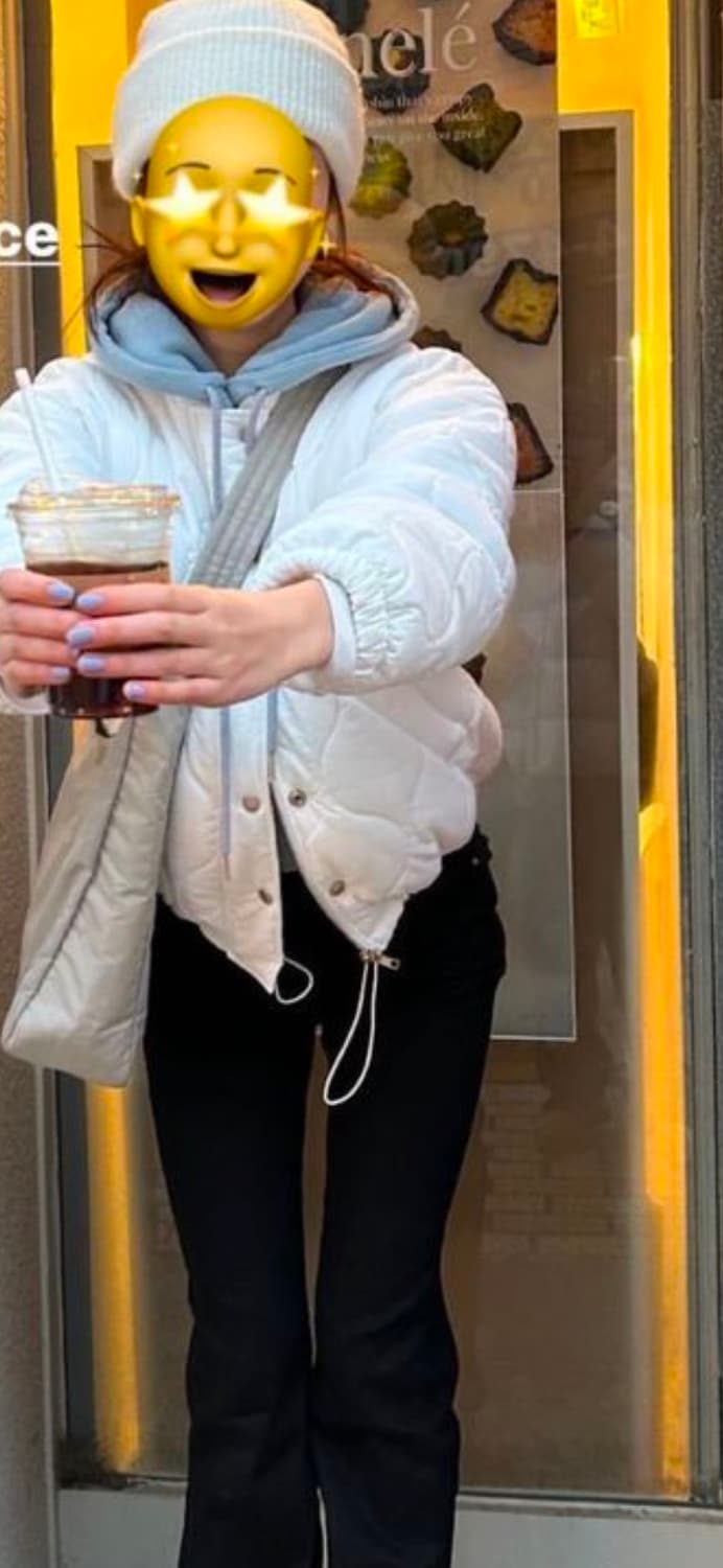 퀄팅패딩 화이트 상품이미지1