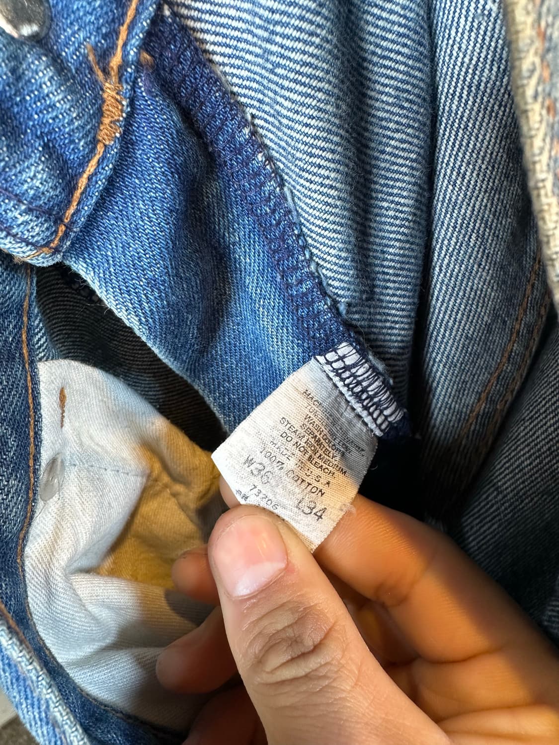 90s 폴로 랄프로렌 데님 팬츠 36x34 made in usa 상품이미지7