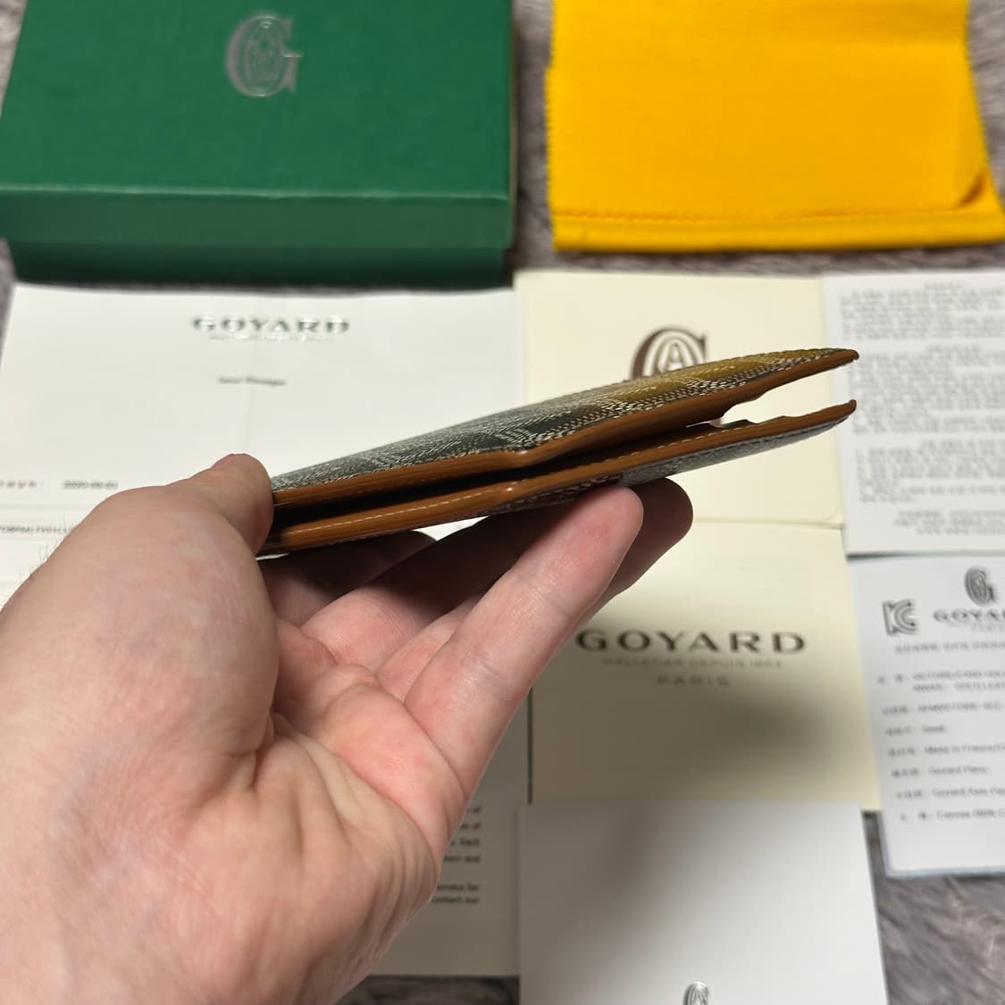 [풀구성] 고야드 빅투와르 반지갑 블랙탄 상품이미지7