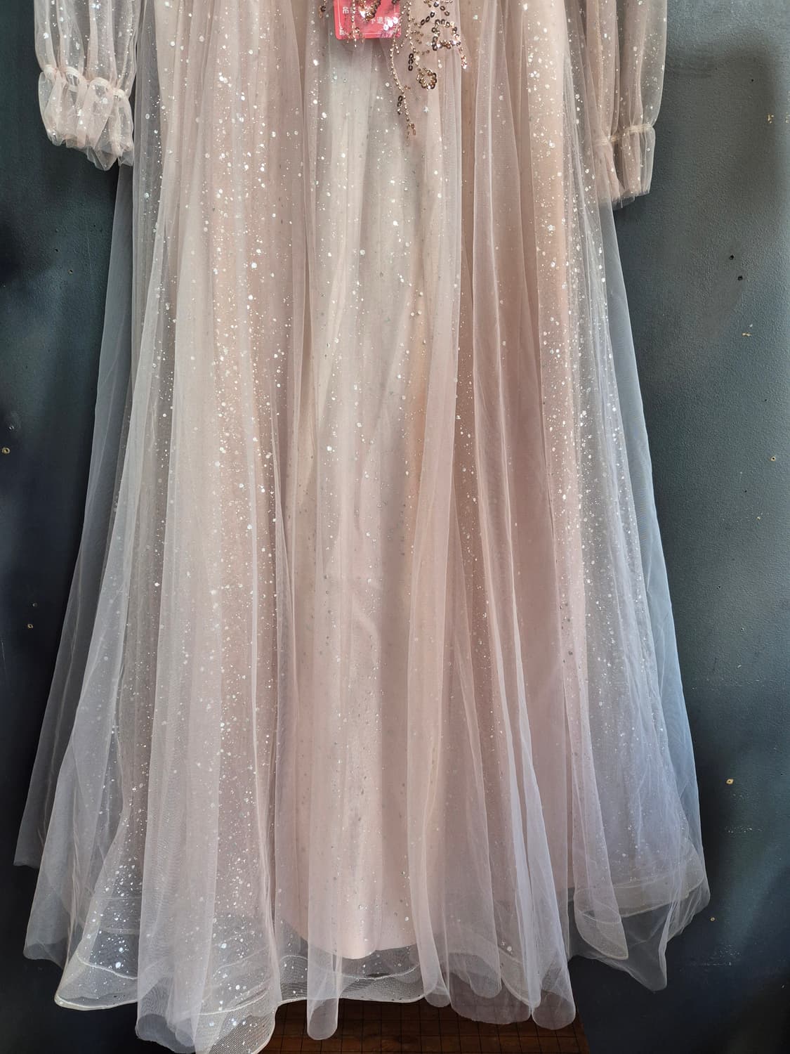 톤다우핑크 스팽글 롱 드레스 55 66 상품이미지6