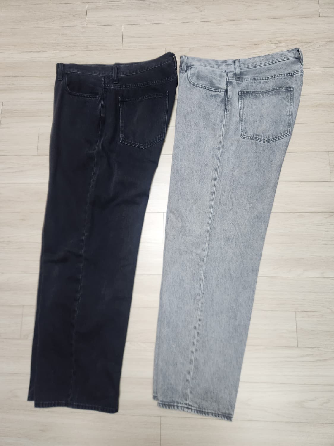 [유니클로]와이드 스트레이트진 34 사이즈 2종일괄 상품이미지5