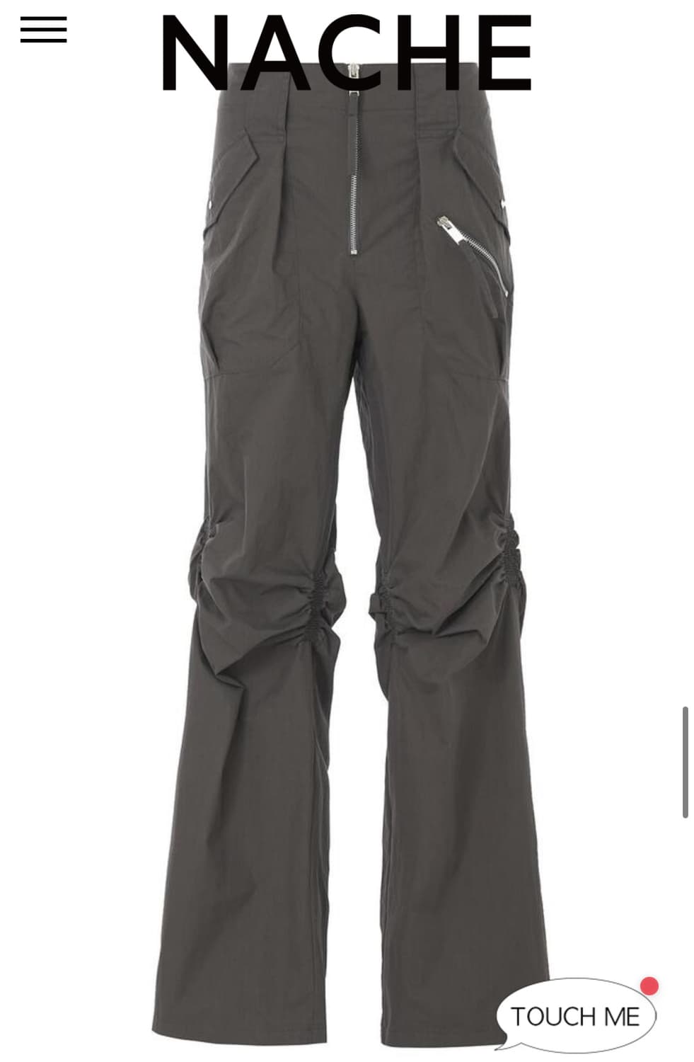 나체 nache EXPOSURE ZIP DETAIL PANTS 상품이미지6