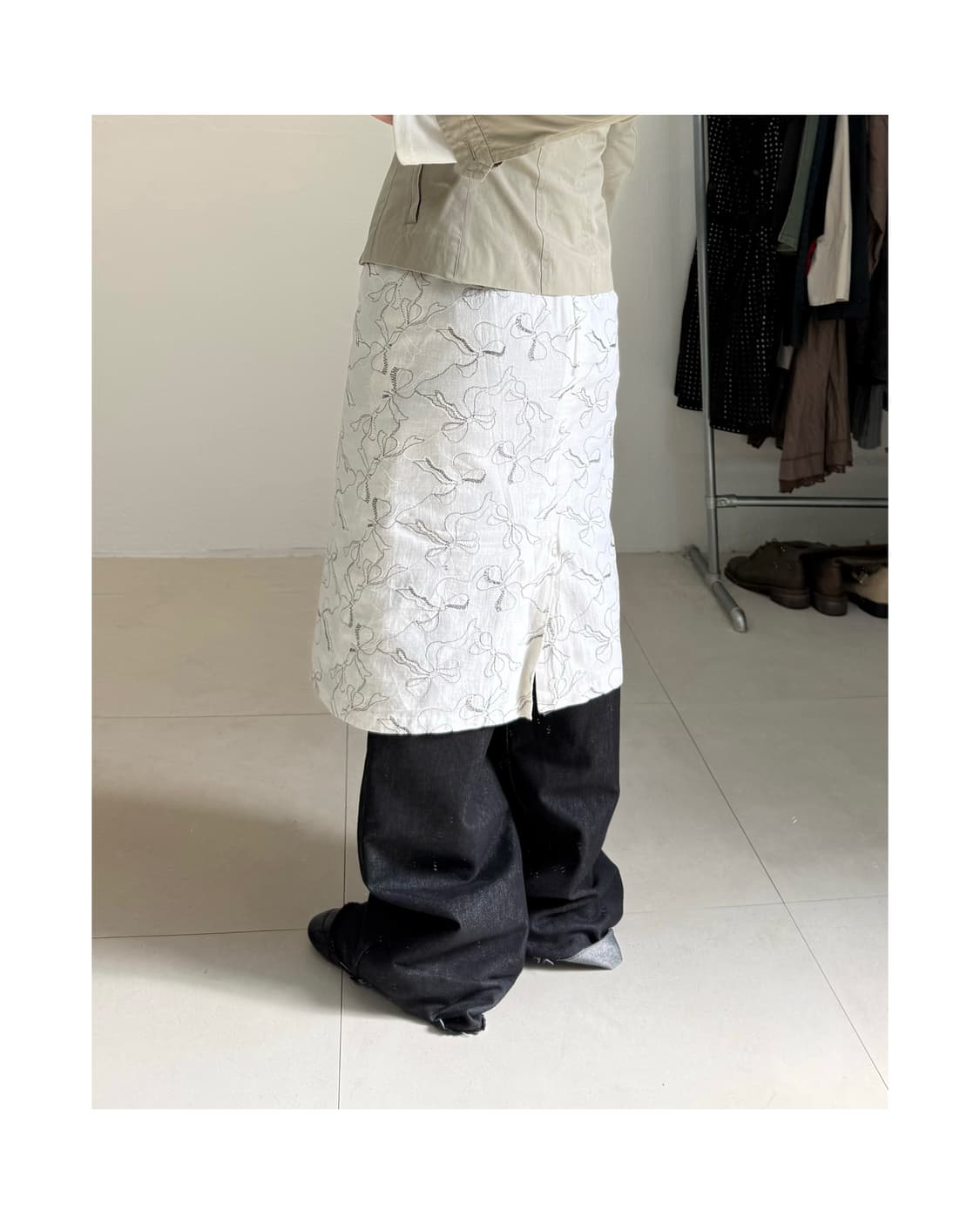 빈티지 자수 스커트 상품이미지2