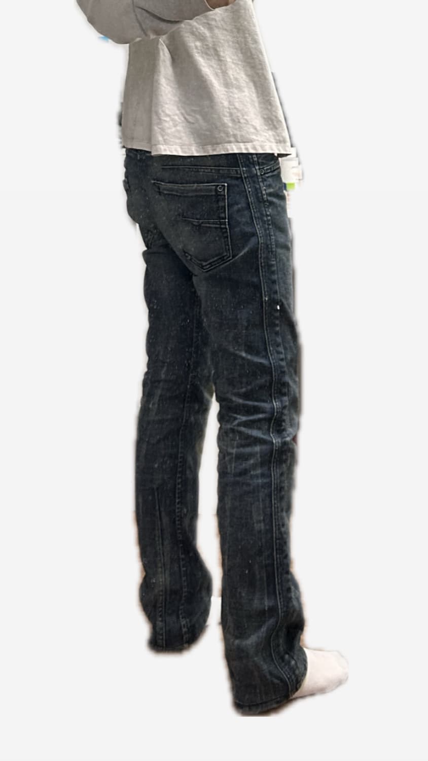 디젤 로우라이즈 스트레이트 팬츠 상품이미지1