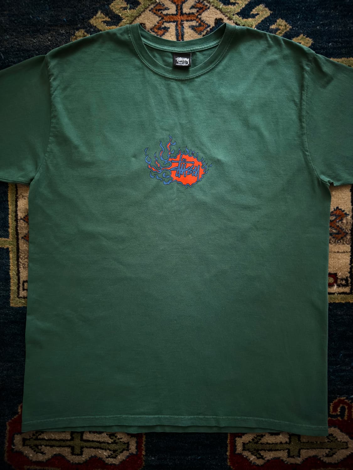 Stussy 모자이크 드래곤 피그먼트 다잉 티셔츠 상품이미지3