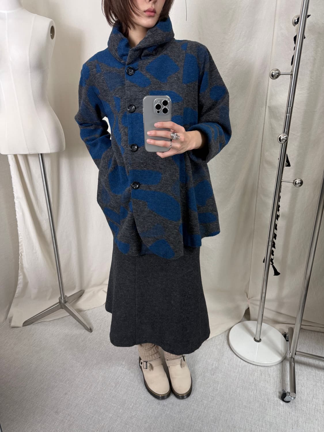 Jenny Garcon 아방가르트 패턴 코트 상품이미지3