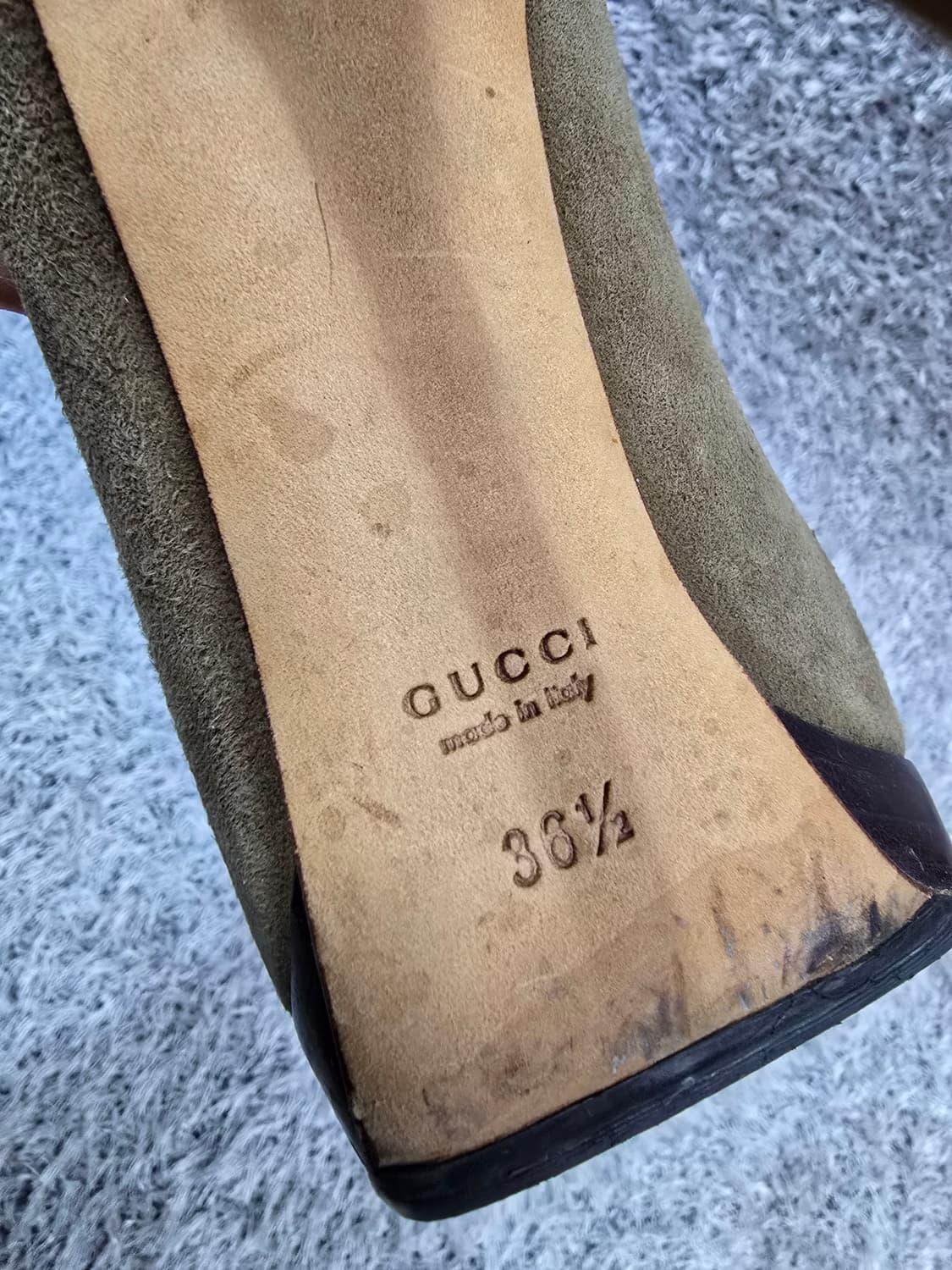 구찌 스웨이드 하이힐 36.5 상품이미지8