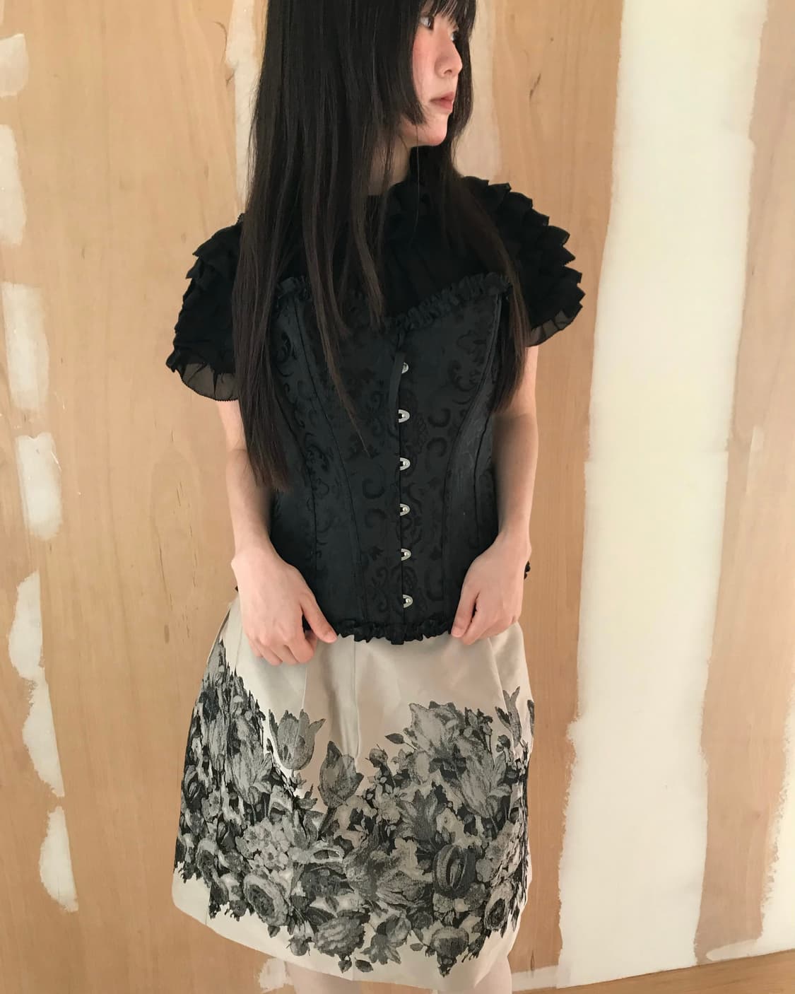 vintage ruffle blouse 상품이미지1