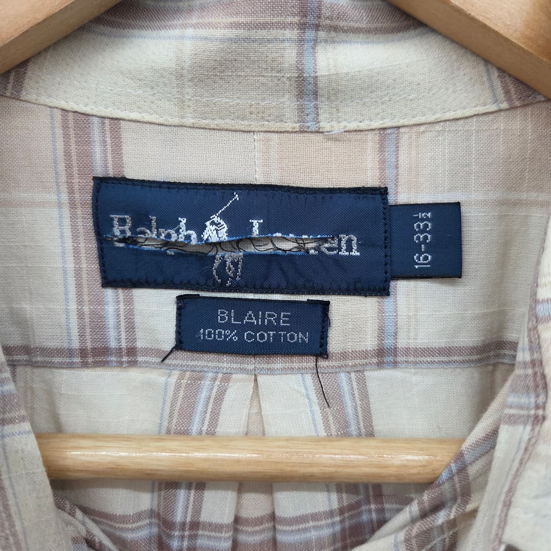 폴로 랄프로렌 체크 긴팔 셔츠 남L 상품이미지4