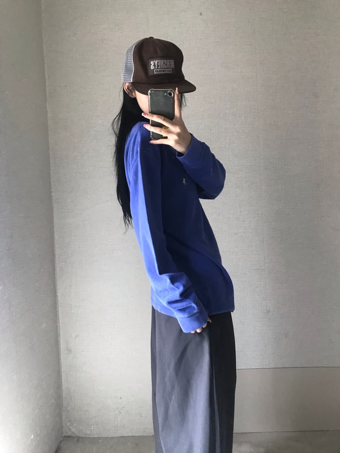 폴로 블루 와플 롱슬리브 상품이미지5