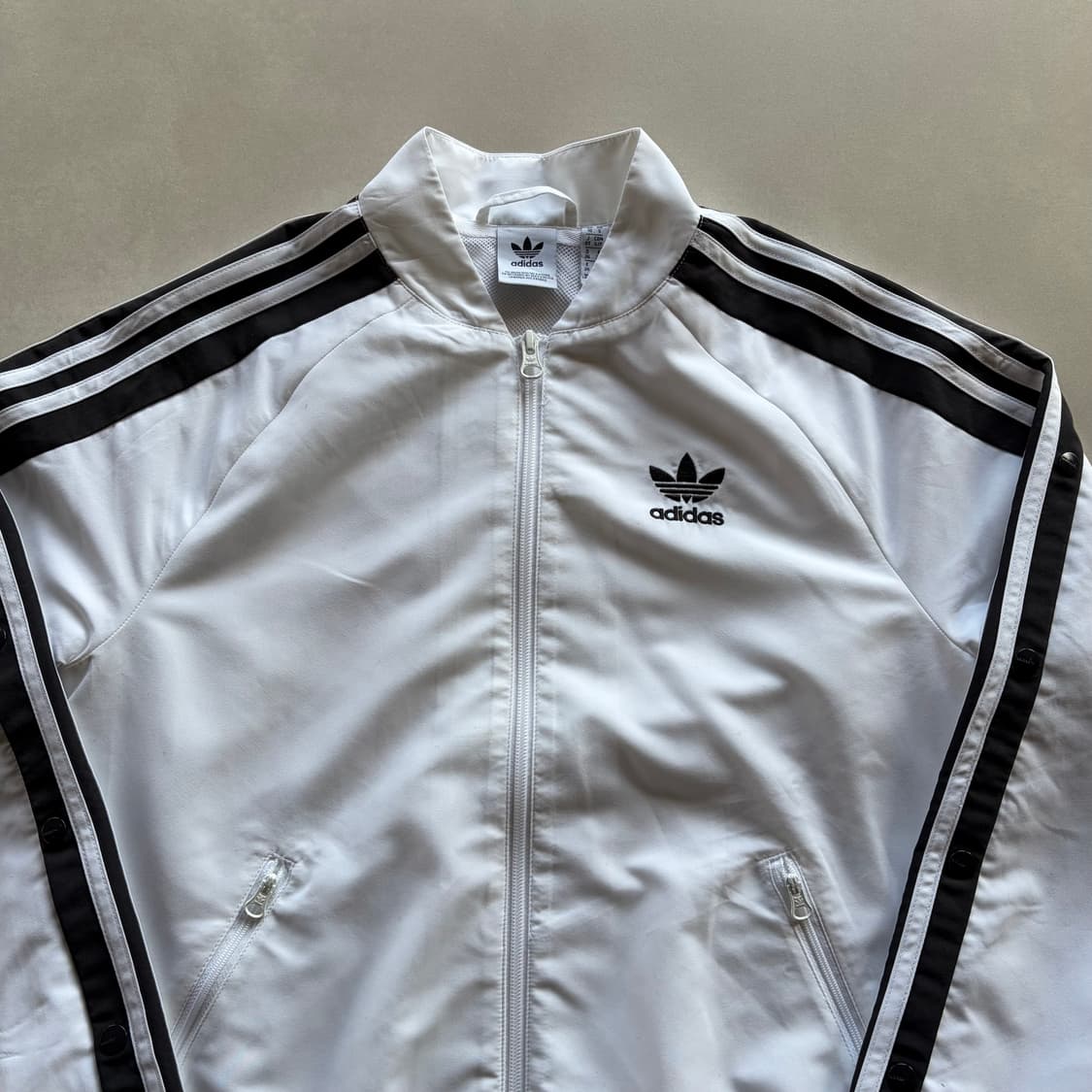 [S]아디다스 일본판 아디브레이크 화이트 바람막이 상품이미지6