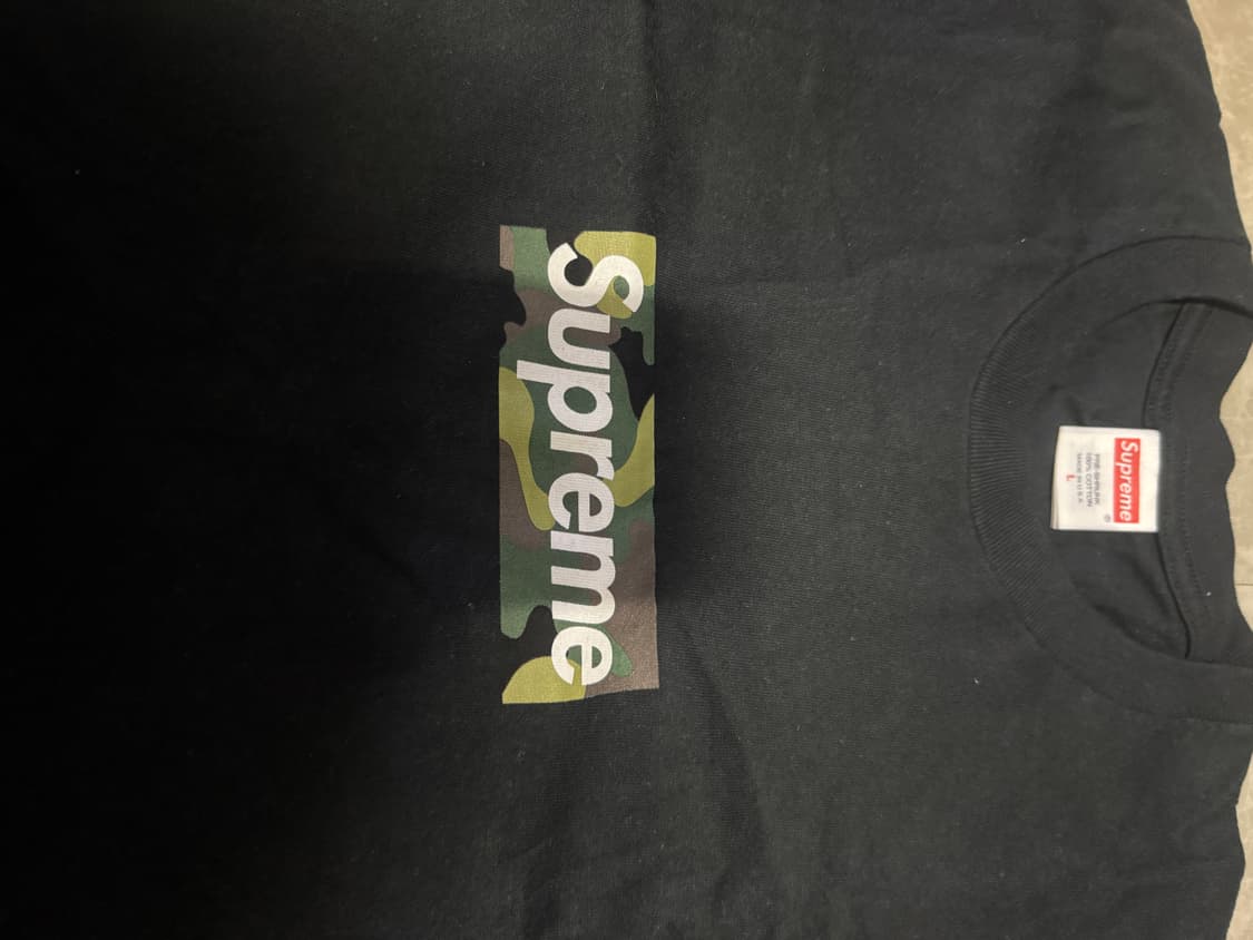 L사이즈 슈프림 23FW 박스로고 티셔츠 블랙 상품이미지2