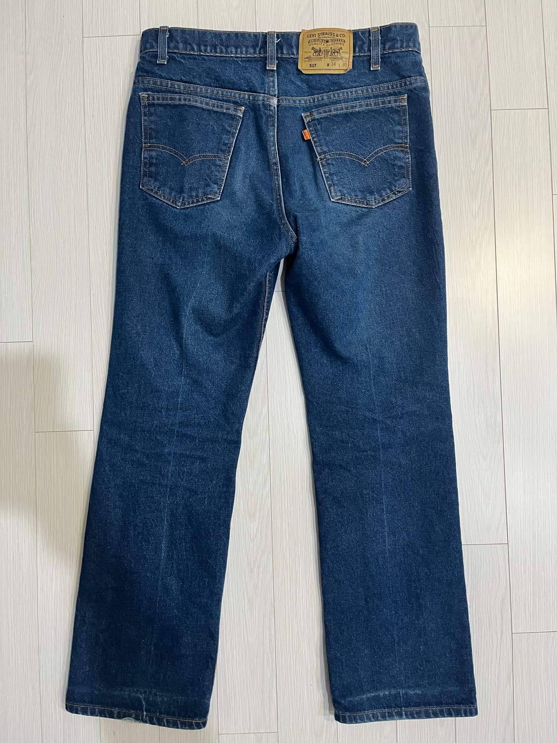 빈티지 리바이스517 오렌지탭 34x30 made in USA 상품이미지2