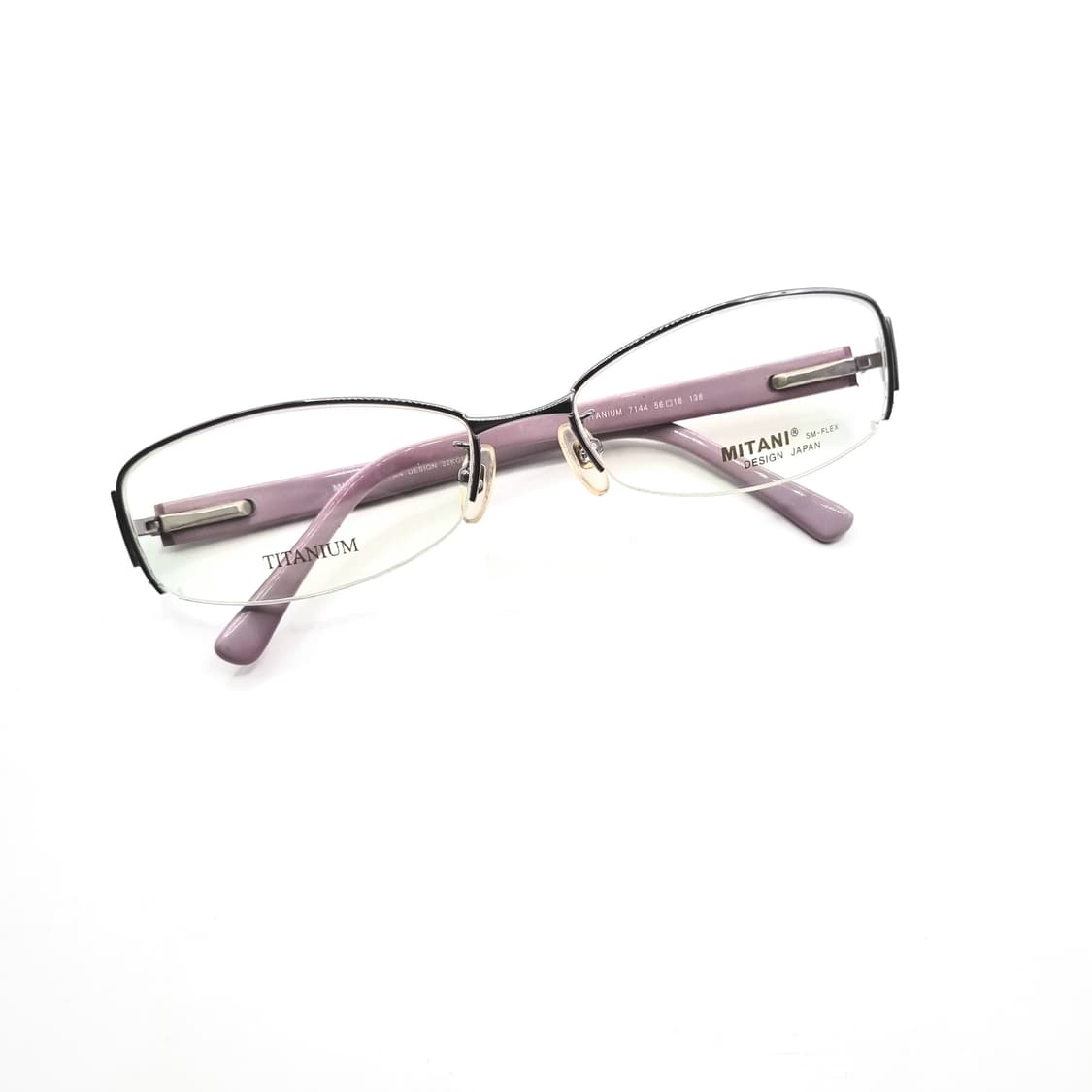 데드스탁 사각 라운드 티타늄 반무테 안경 332 상품이미지1