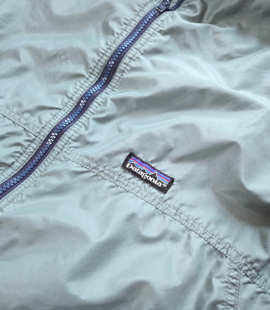 (XL)파타고니아Rare 80s Usa올리브/ 그레이 나일론 쉘 봄버자켓 상품이미지3