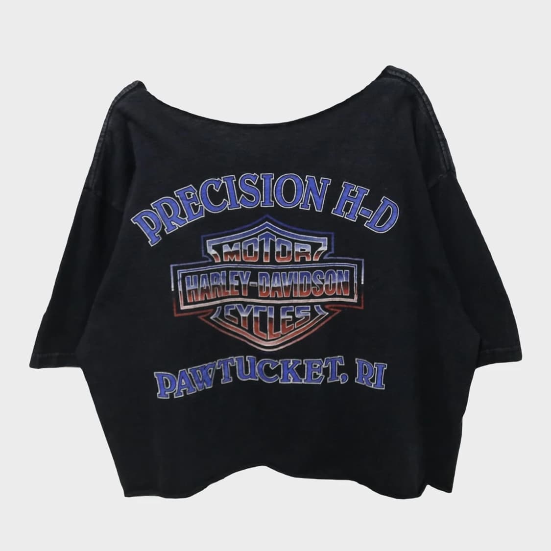 할리데이비슨 로고 반크롭 티셔츠 65569 상품이미지1