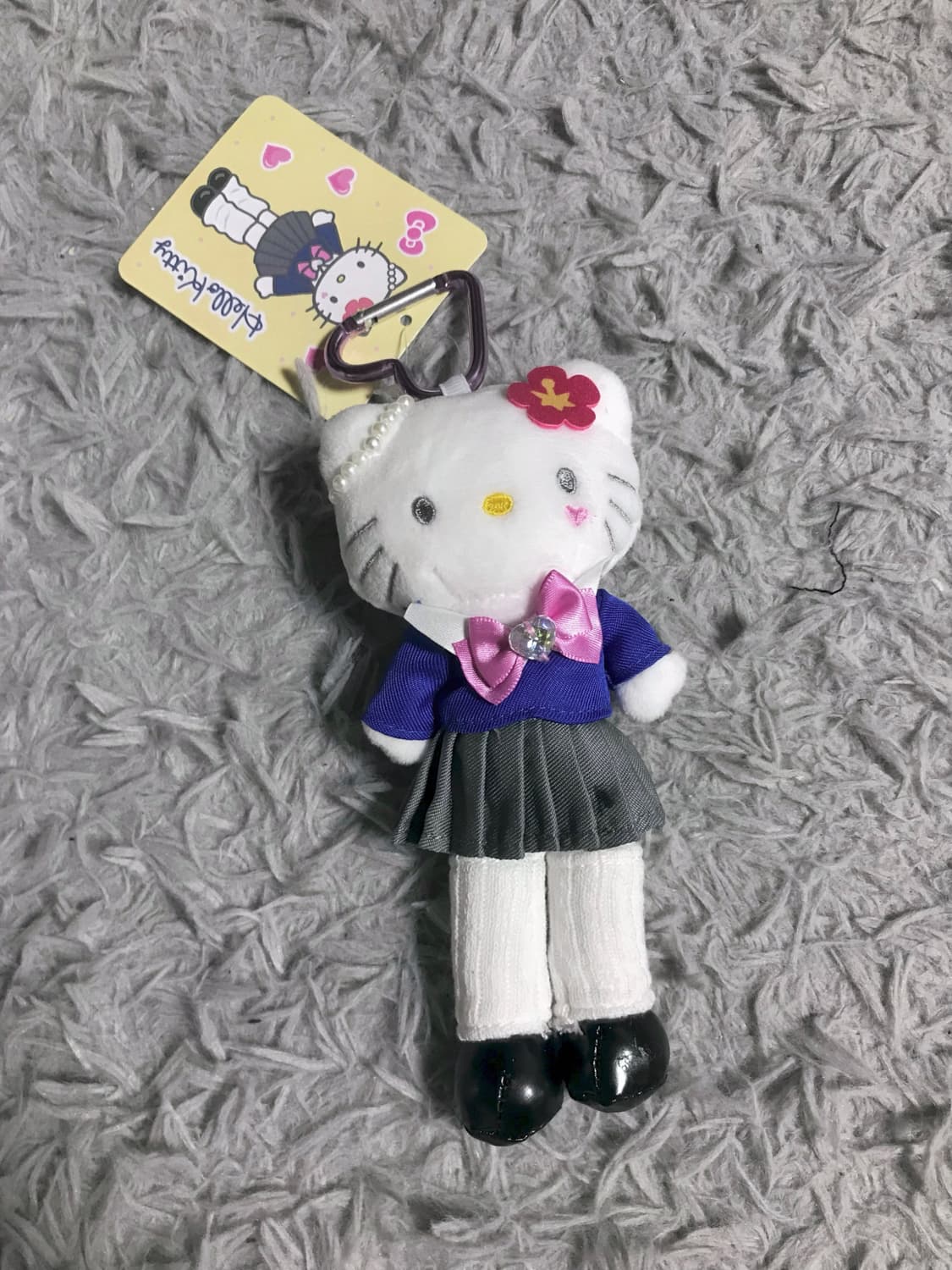 일본 산리오 정품 갸루 키티 롱다리 교복 키링 헬로키티 인형 양도 y2k 상품이미지1