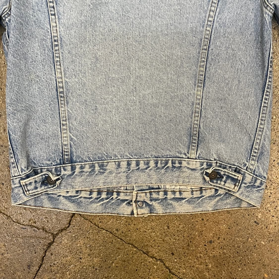 90s 미국 빈티지 리바이스 데님 연청자켓 워싱 상품이미지8