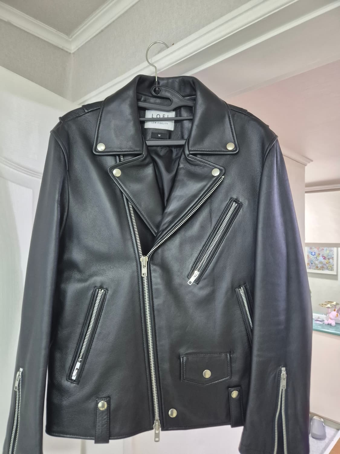 로파이(LOFI) 양가죽 라이더 가죽자켓 판매합니다. 상품이미지1