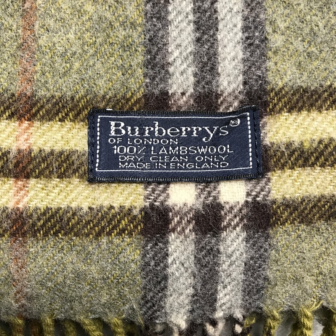 버버리 정품 램스울 머플러 카키 상품이미지4