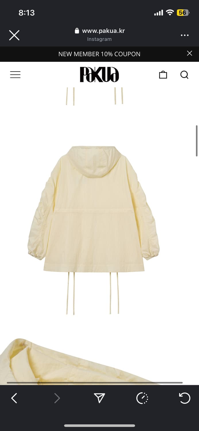 PAKUA_파쿠아 볼륨 슬리브 윈드브레이커 판매합니다! 상품이미지4