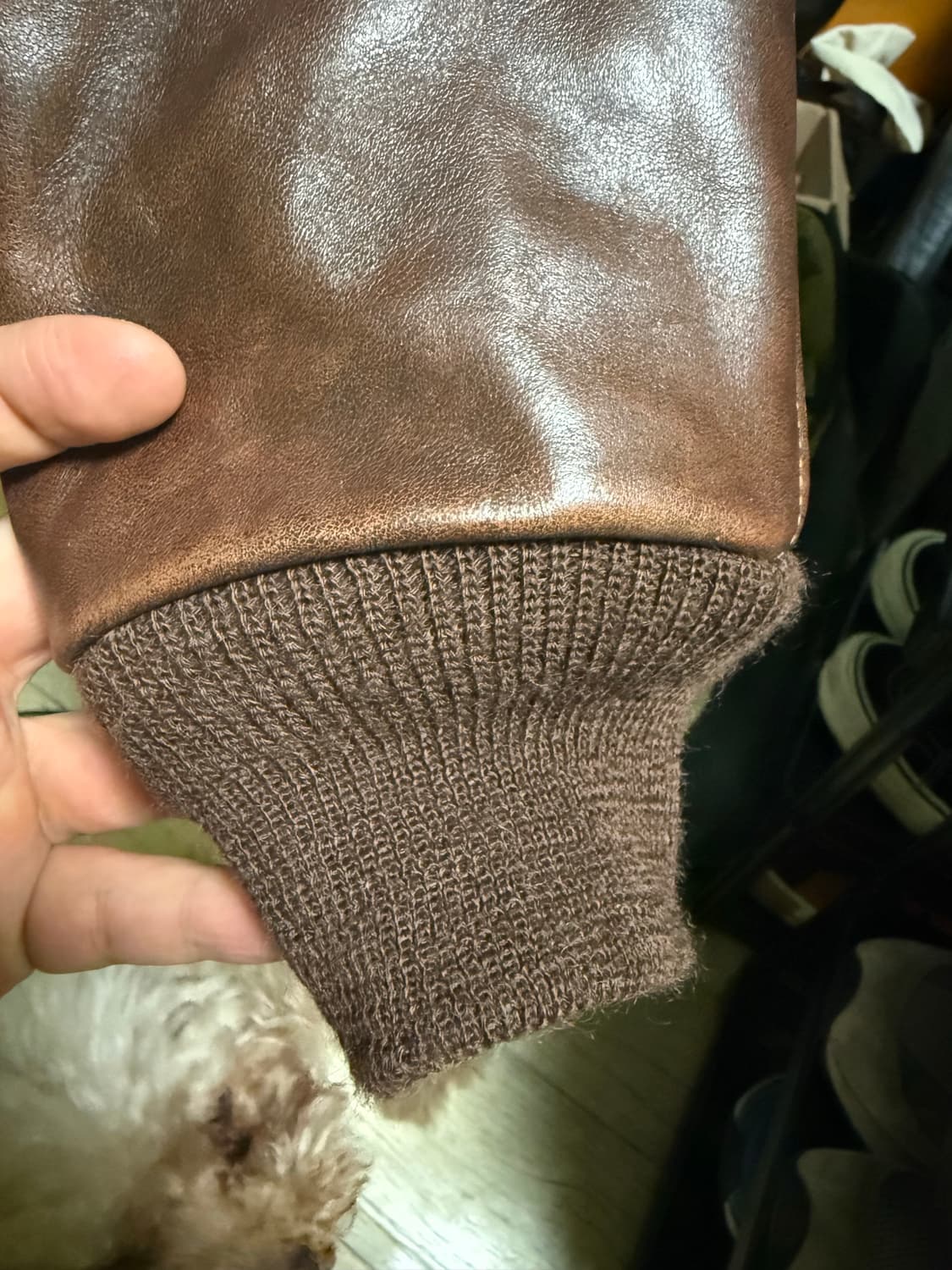 아카펠라클로딩 a2 한정 별주 신키사 홀스하이드 42사이즈 상품이미지9