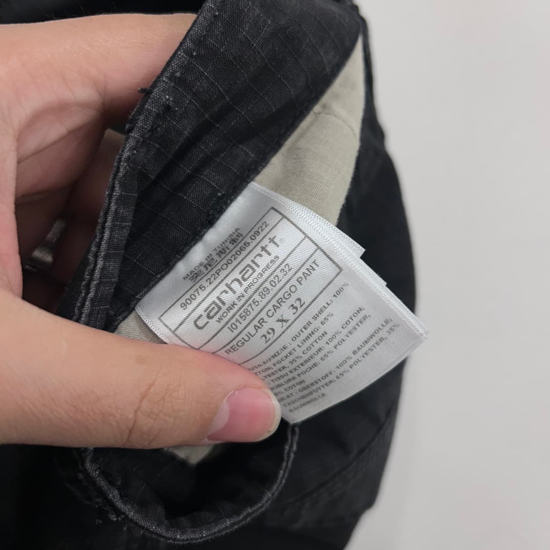 칼하트 립스탑 바택스티칭 레귤러 카고팬츠 상품이미지3