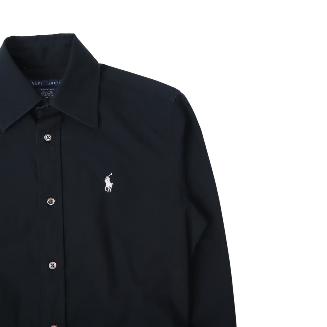 폴로 랄프로렌 우먼스 다크네이비 코튼 셔츠 상품이미지3