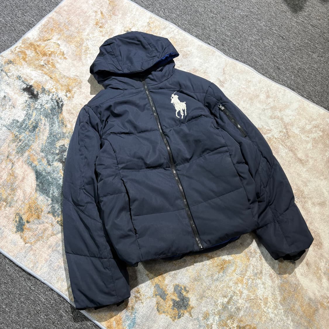 폴로 빅포니 빈티지 패딩 후드점퍼 상품이미지1