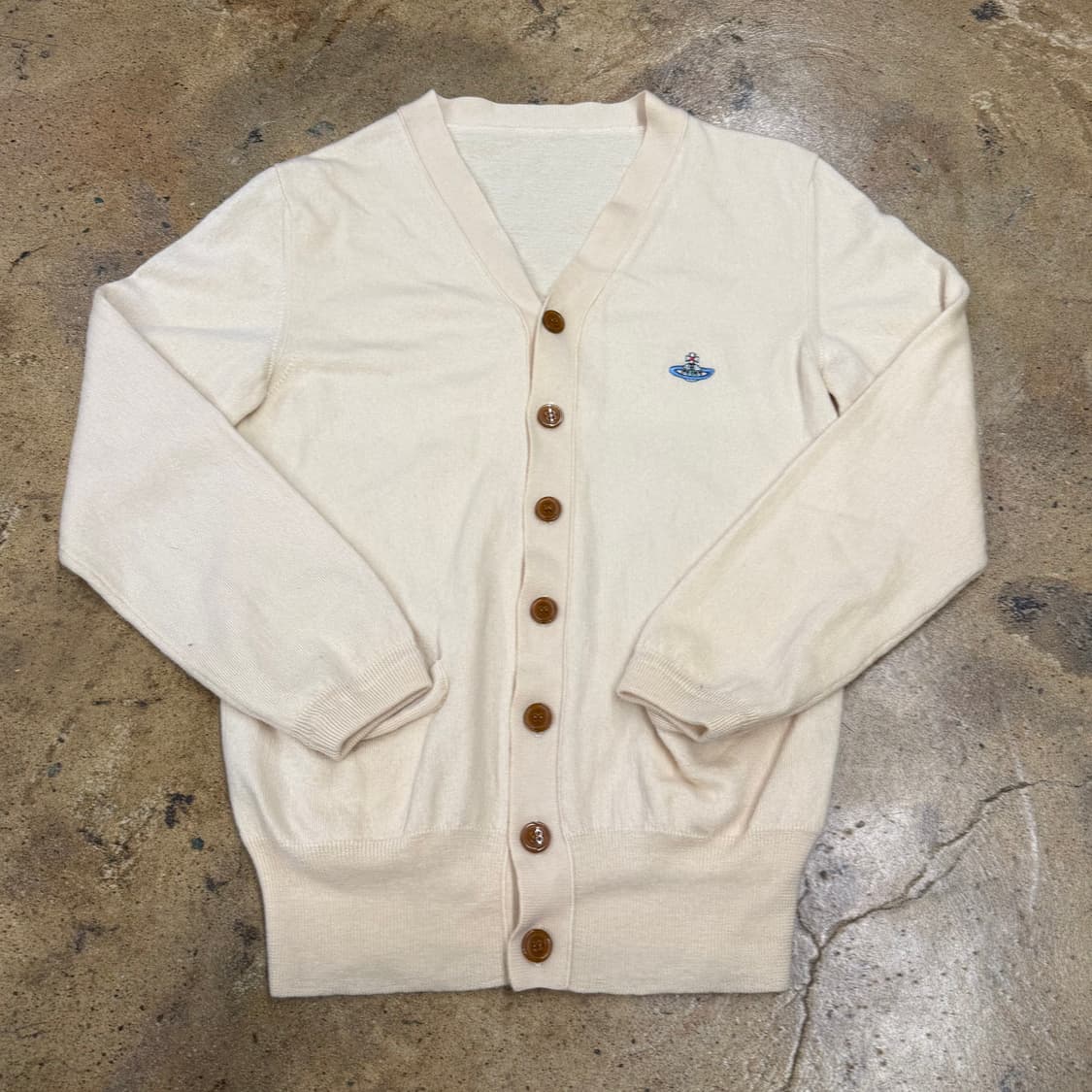비비안웨스트우드 크림 화이트 니트 가디건  상품이미지2