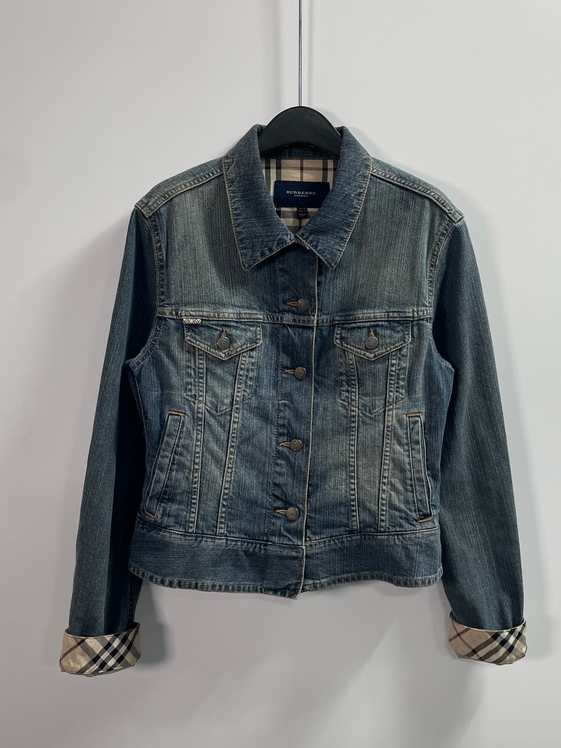 버버리 우먼스 노바체크 데님 청자켓 (on.431) 상품이미지1