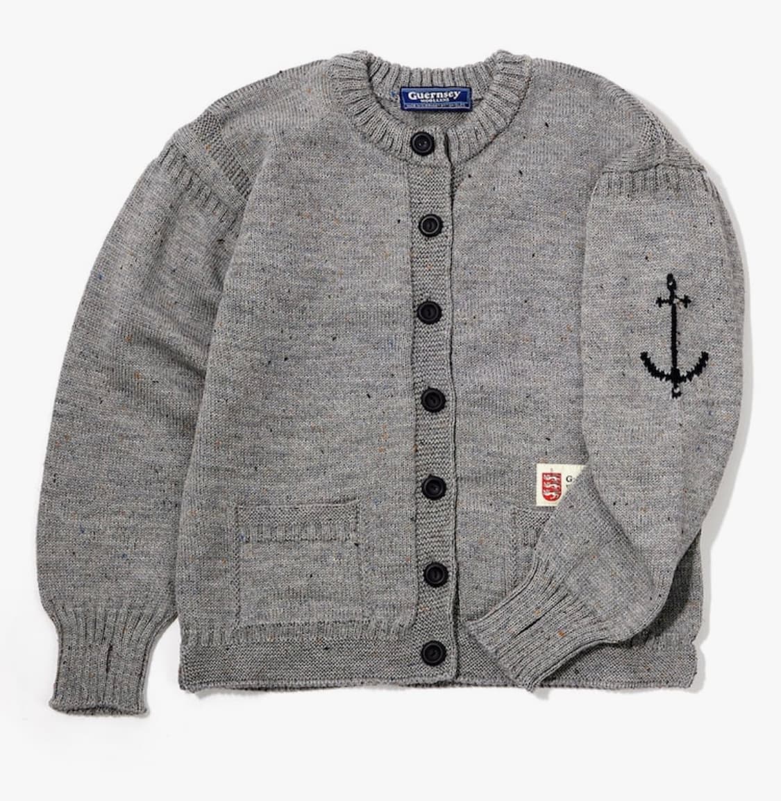 [46]건지울른스 피셔맨 홀가먼트 가디건 - 다크 그레이 상품이미지1