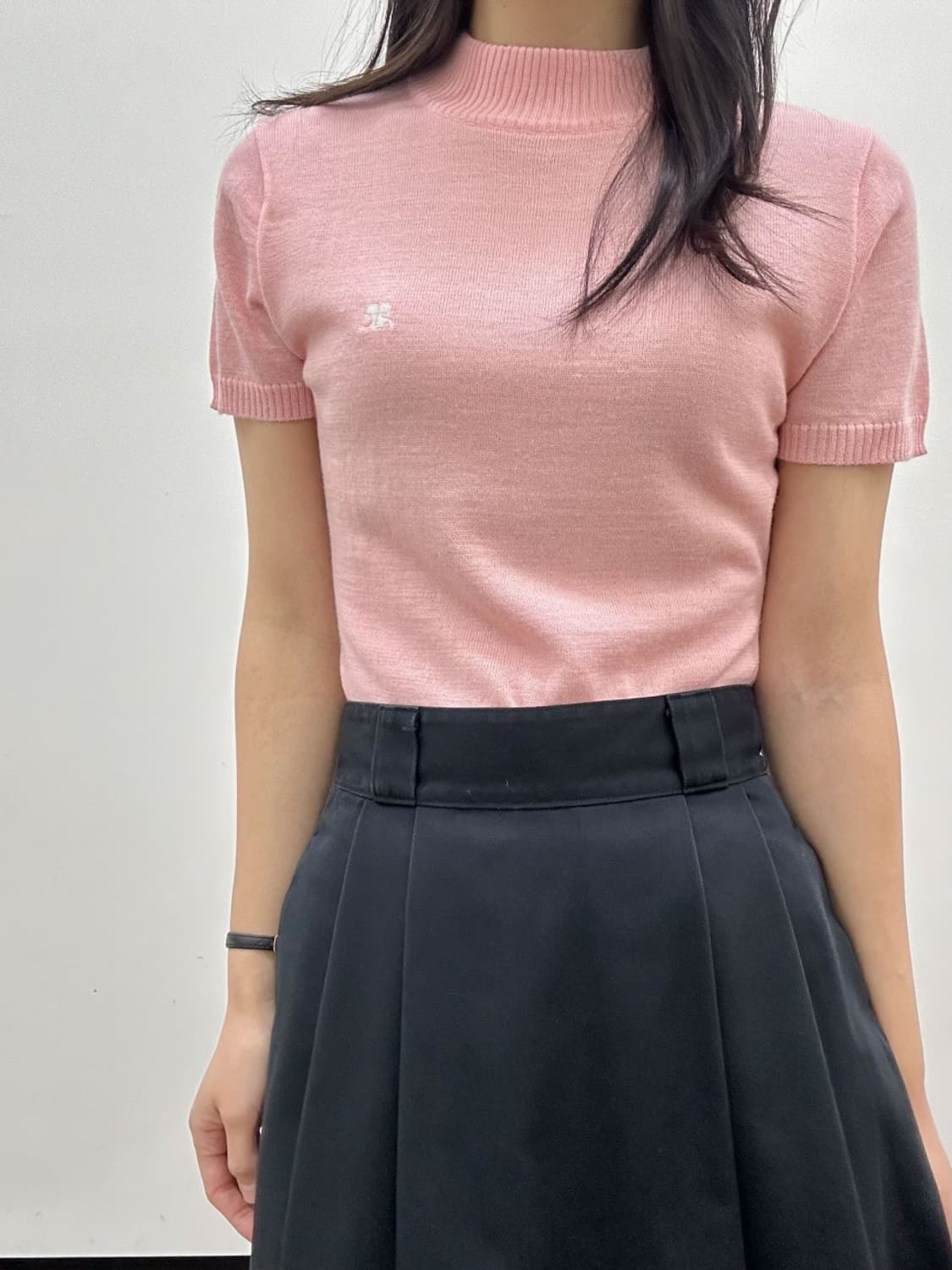 [새상품] courreges / 꾸레쥬 핑크 니트  상품이미지8