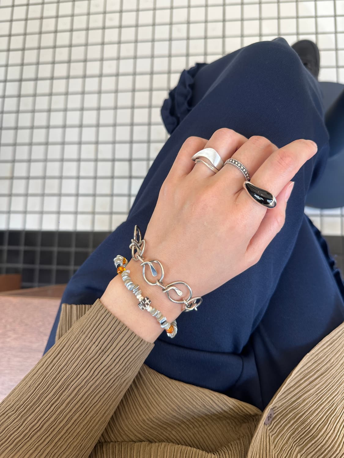 Musta Ethnic Mother-of-Pearl Amber Afric 상품이미지3