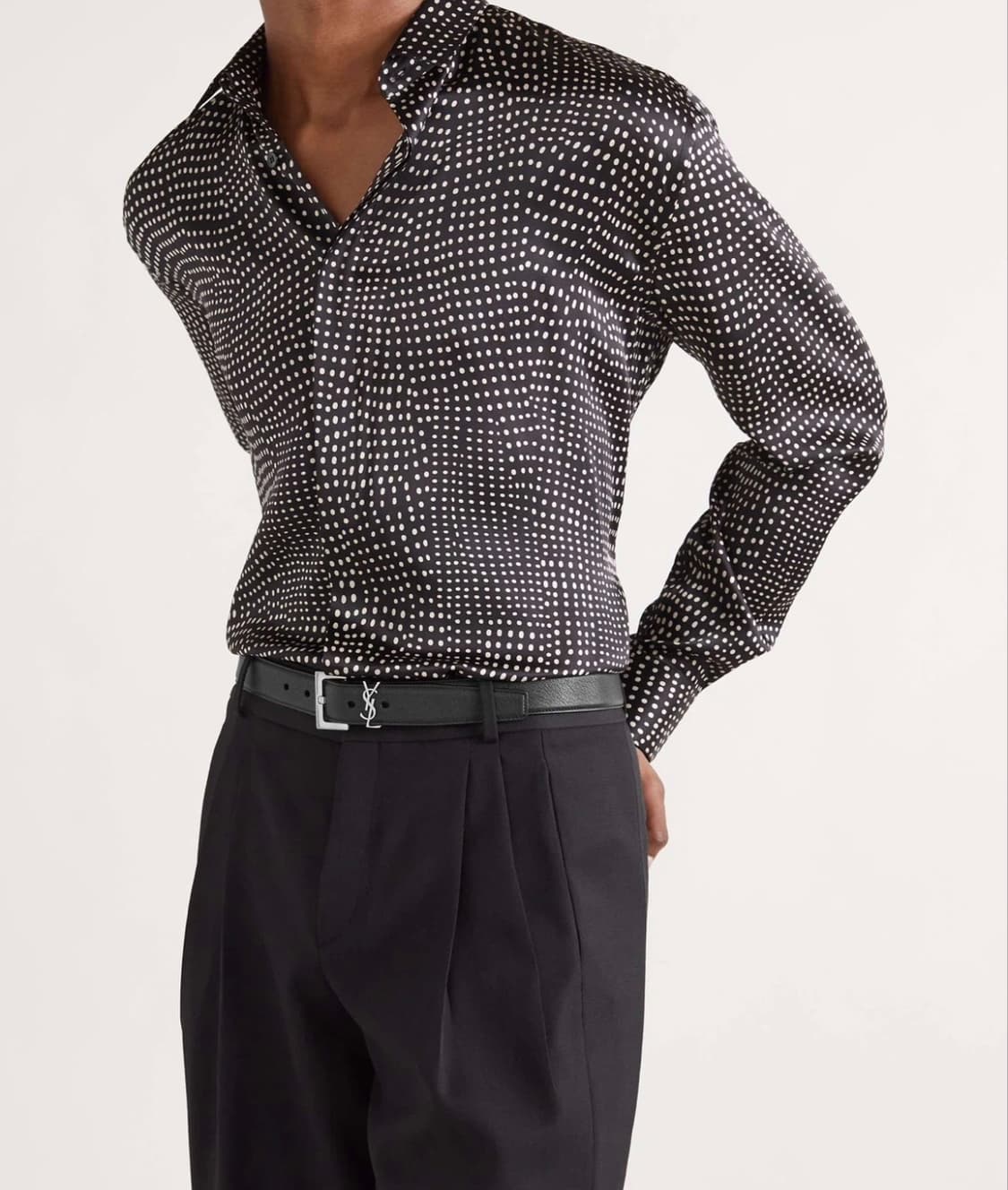 생로랑 모노그램 로고 폭 3CM벨트 상품이미지5