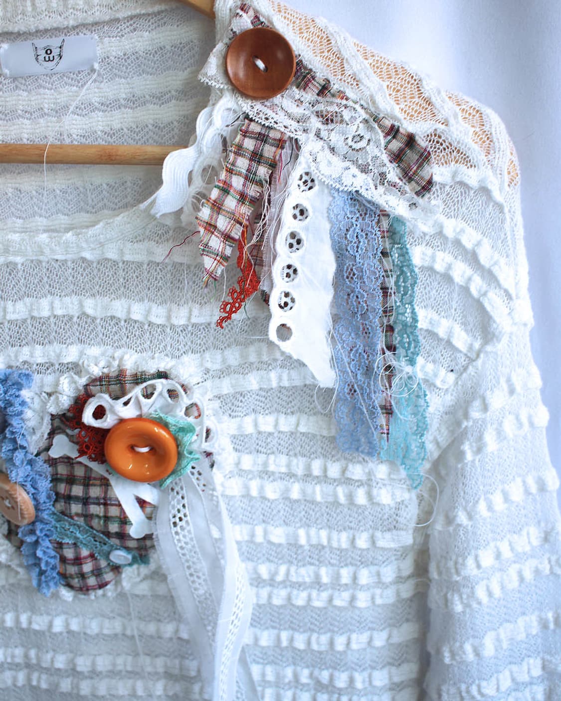 KITSCH lace HEART&WING frill long sleeve 상품이미지5