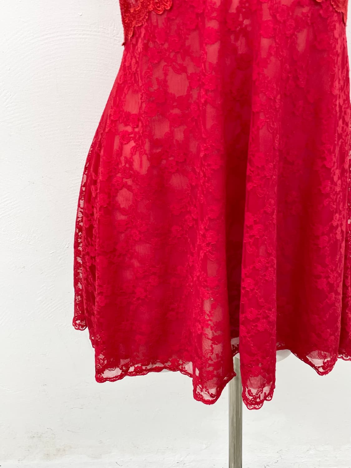 레드 레이스 슬립 상품이미지3