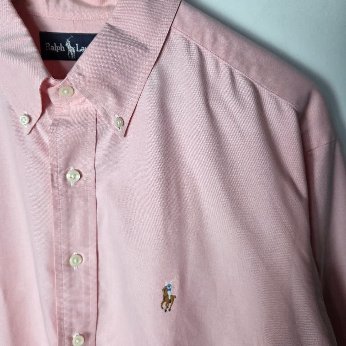 [Ralph Lauren] 랄프로렌 핑크 옥스포드 버튼다운 셔츠 상품이미지2