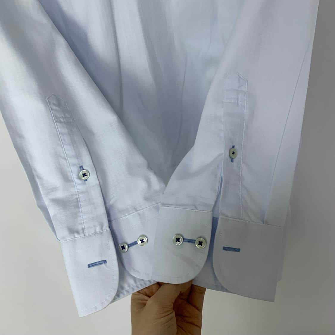 요지야마모토 YSACCS 빈티지 베이직 셔츠 스카이블루 상품이미지6