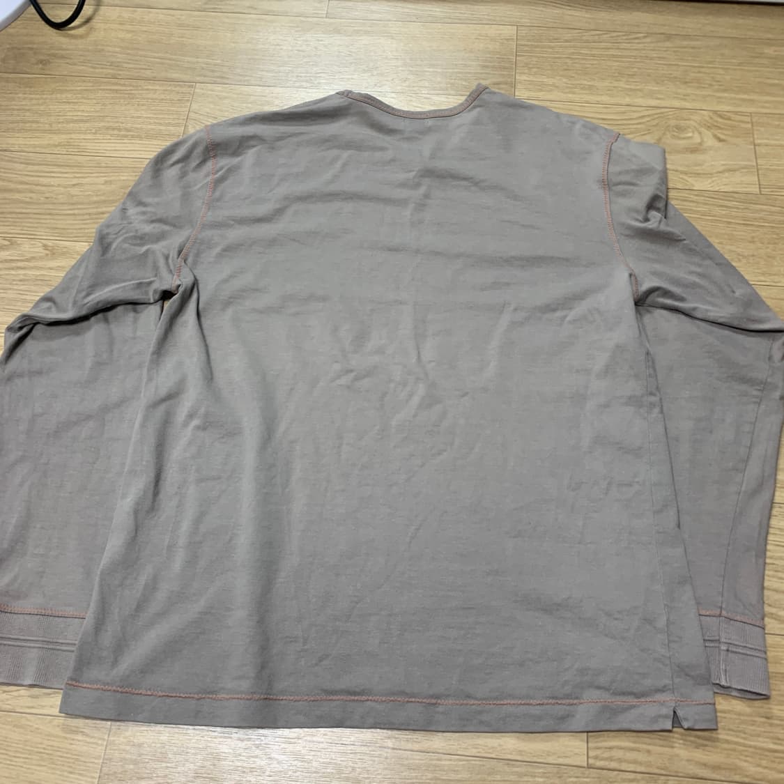 L]Paul Smith 폴스미스 주황 스티치 포인트 워싱 롱슬리브 티셔츠 상품이미지2