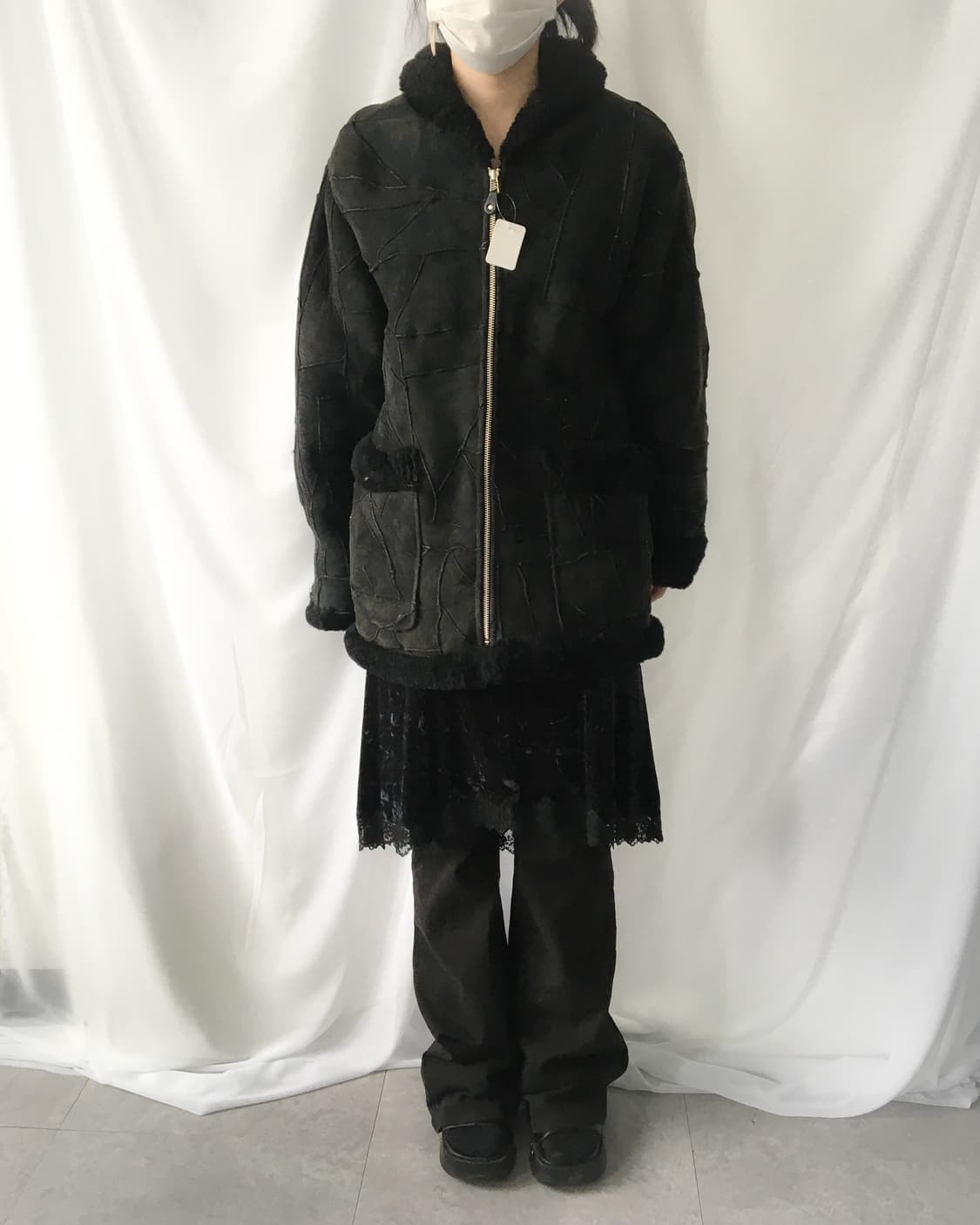 Patch work leather mustang 상품이미지1